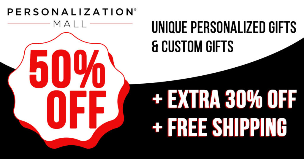 Personalization Mall 50% Off + Extra 30% Off Coupon